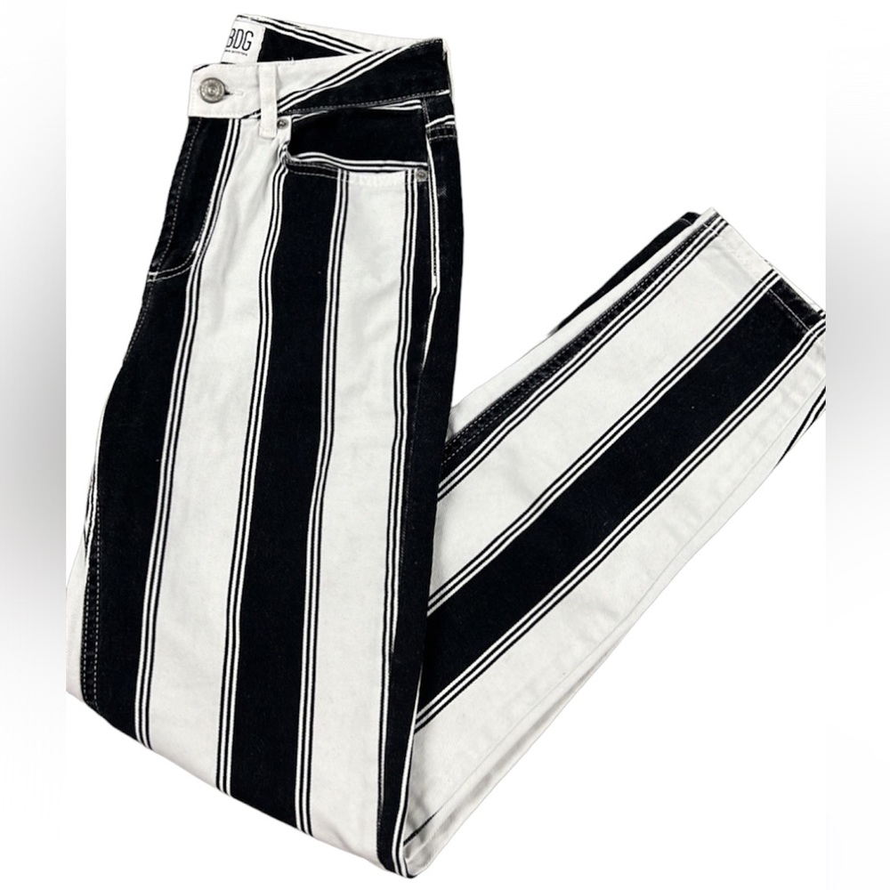 BDG urban outfitter black & white striped jeans